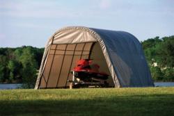 10'Wx8'Lx8'H round style canopy shed